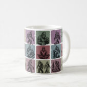 Retro Bigfoot Drinkware Vintage Sasquatch Gift コーヒーマグカップ (正面右)