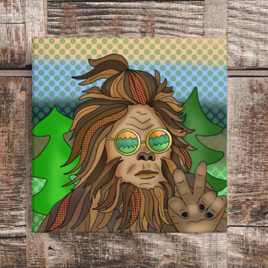 Retro Bigfoot | Pop Art Sasquatch  キャンバスプリント