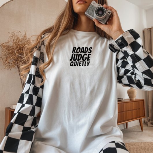 Retro bike Girl Irony black トライブレンドＴシャツ