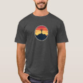 Retro bike sunset tシャツ (正面)