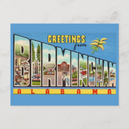 Retro Birmingham AL Greeting ポストカード