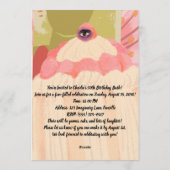 Retro birthday 招待状 (裏面)