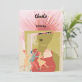 Retro birthday 招待状 (スタンド正面)