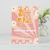 Retro Birthday Invitation 招待状 (スタンド正面)