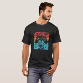 Retro Birthday Video Game 35 Years Old Gamer Level Tシャツ (正面フル)