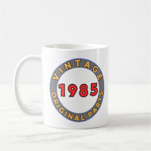 Retro Birthday Vintage 1985 Original Parts Mug