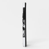 Retro black and white design with the phrase “Coff Case-Mate iPhoneケース (裏面/左)