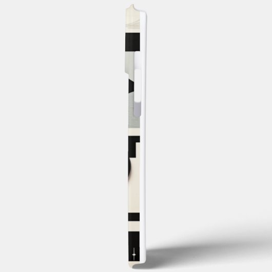 Retro Black and White Iphone case Case-Mate iPhoneケース (裏面 / 左)