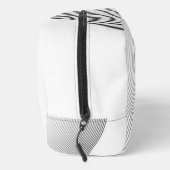 Retro black white lines Abstract minimal Monogram  ドップキット (右)