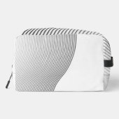 Retro black white lines Abstract minimal Monogram  ドップキット (裏面)