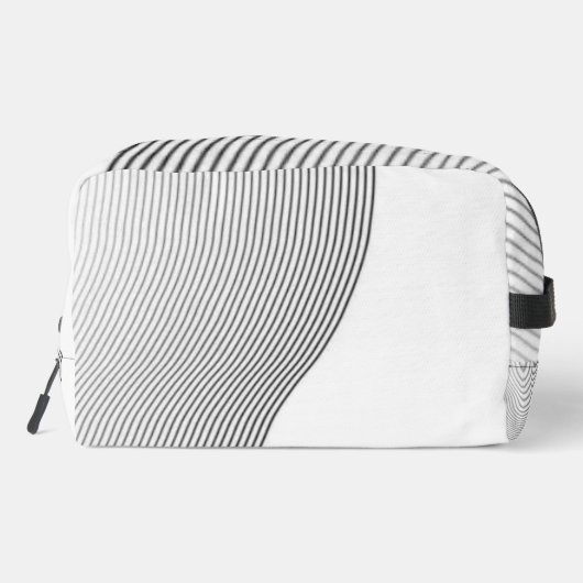 Retro black white lines Abstract minimal Monogram  ドップキット (裏面)