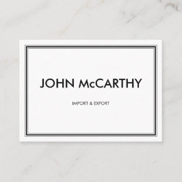 Retro Black White Professional Three Stripes 名刺