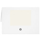 Retro Black White  Wedding Place Card (裏面横)