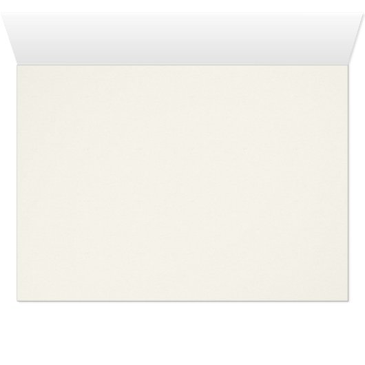 Retro Black White Wedding Place Card (内部横(下))