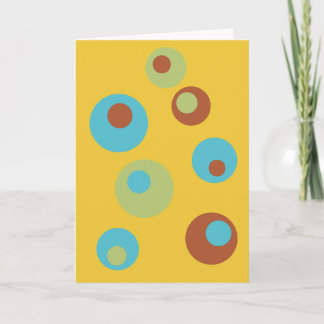 Retro Blank Folded Greeting Card カード
