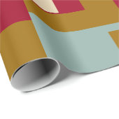 Retro Block Design 3 ラッピングペーパー (ロールコーナー)