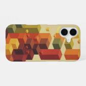 Retro Block Fall iPhone 16ケース (裏面横)