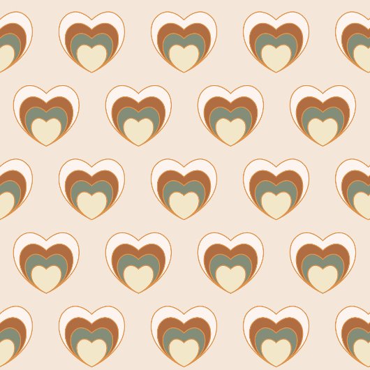 Retro Bloom Tablecloth Brown Green Cozy Accent テーブルクロス