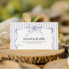 Retro Blue Bow Cafe Bebe Boy Coffee Baby Shower エンクロージャーカード