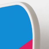 Retro Blue Crush Across Striping with Name ピックルボールラケット (左詳細)