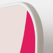 Retro Blue Crush Circle Stripe with Name ピックルボールラケット (左詳細)