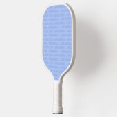 Retro Blue Custom Name Pickleball Paddle 70s ピックルボールラケット (左)