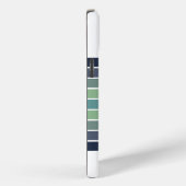 Retro Blue & Green Surfboard Striped  Case-Mate iPhoneケース (裏面 / 右)