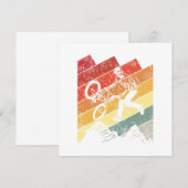 Retro BMX Bike Freestyle BMX Rider Gift Idea 招待状 (正面/裏面)