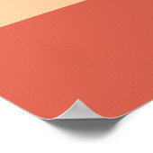 Retro bohemian abstract line art ポスター (角)