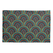 Retro Boho Arc Art Deco Pillow Case 枕カバー (裏面)