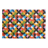 RETRO BOHO Chic Pattern Vibrant Mid Century Modern 枕カバー (裏面)