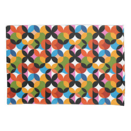 RETRO BOHO Chic Pattern Vibrant Mid Century Modern 枕カバー