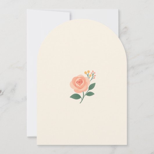 Retro Boho Flower Party Invite 招待状 (裏面)