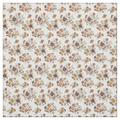 Retro Boho Flowers Mediterranean Pattern ファブリック (見本)