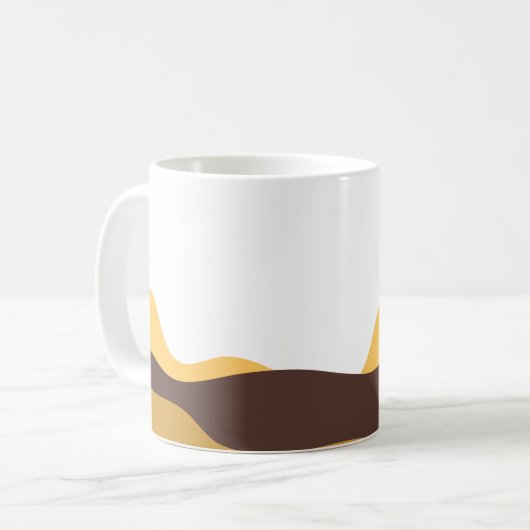 Retro Boho Moon コーヒーマグカップ (正面左)