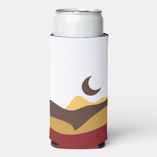 Retro Boho Moon スリム缶クーラー (Seltzer正面)