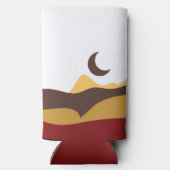 Retro Boho Moon スリム缶クーラー (裏面)