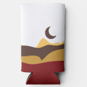 Retro Boho Moon スリム缶クーラー (正面)