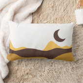 Retro Boho Moon ランバークッション (ブランケット)