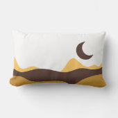 Retro Boho Moon ランバークッション (正面)