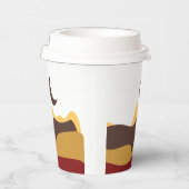 Retro Boho Moon 紙コップ (右)