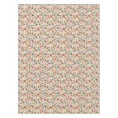 Retro Boho Rainbow Sun Geometric Illustration テーブルクロス (正面)