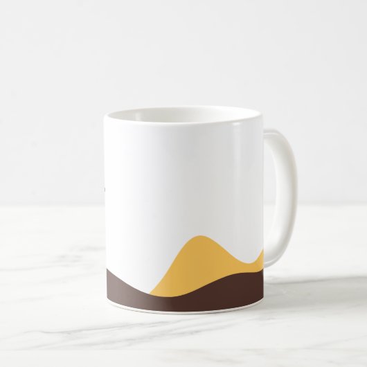 Retro Boho Sun コーヒーマグカップ (正面右)