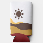 Retro Boho Sun スリム缶クーラー (正面)