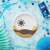 Retro Boho Sun ペーパープレート (パーティー)