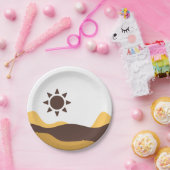 Retro Boho Sun ペーパープレート (パーティー)