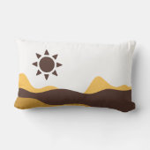 Retro Boho Sun ランバークッション (裏面)