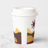 Retro Boho Sun 紙コップ (右)