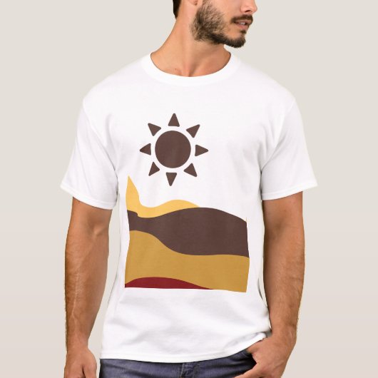 Retro Boho Sun Tシャツ (正面)