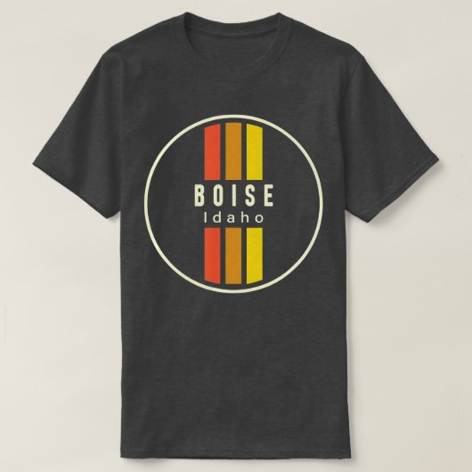 Retro Boise Idaho Tシャツ (デザイン正面)